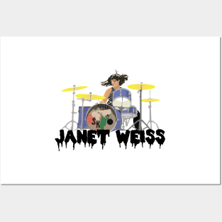 Janet weiss Drummer Amazing Posters and Art